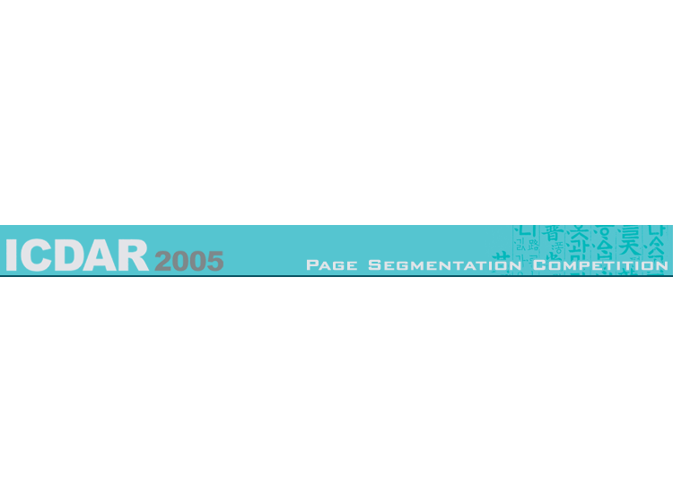 ICDAR2005 - Page Segmentation Competition