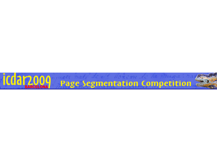 ICDAR2009 - Page Segmentation Competition